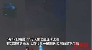 七星连珠超级天象事件,七星连珠观测时间是什么时候?