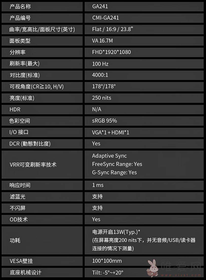 酷冷至尊GA241显示器现已开售！支持100Hz高刷新率现售价599元！