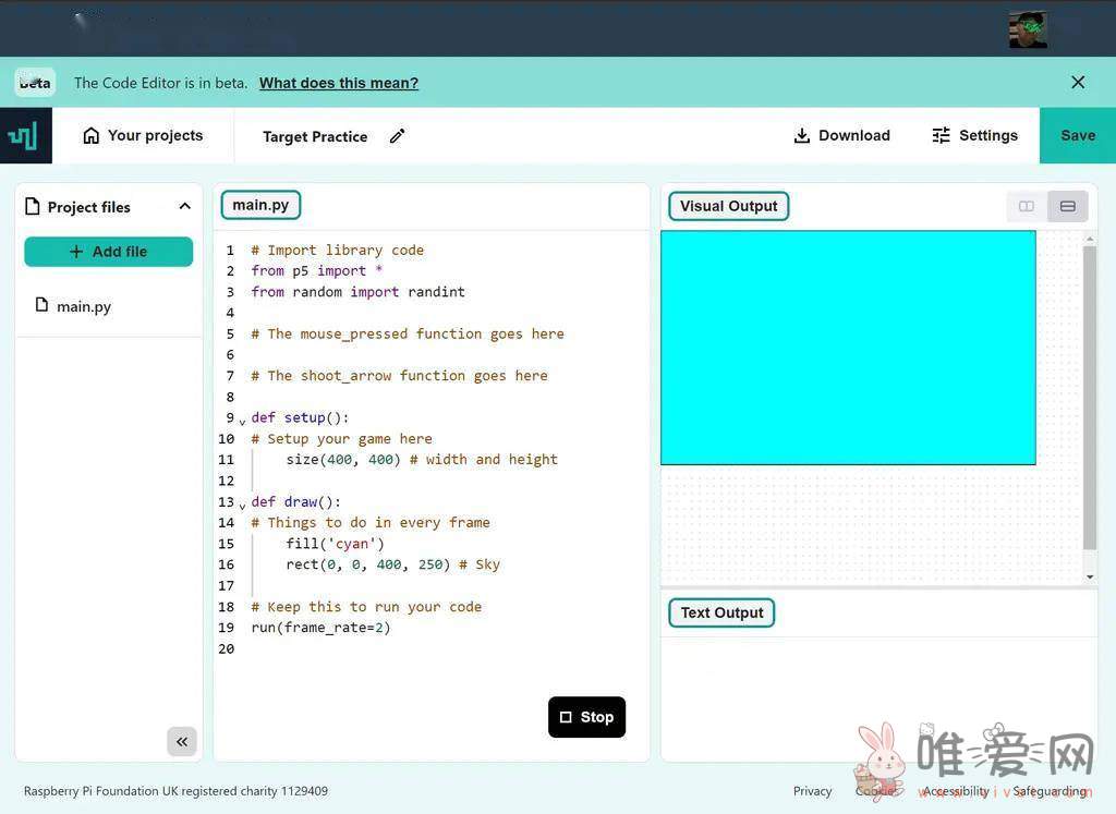 树莓派推出网页端代码编辑器？目前设计仅适用于Python！