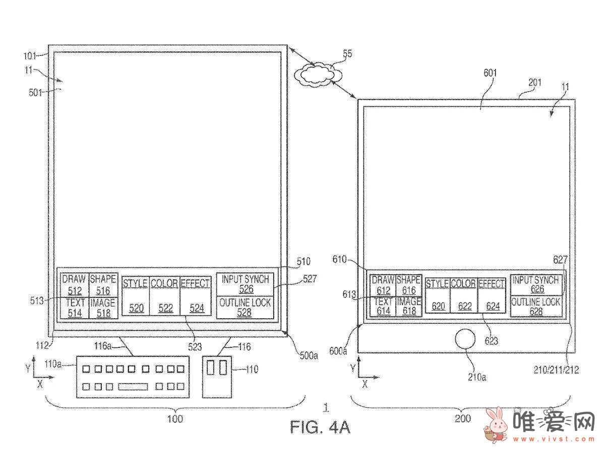 苹果获iPad新专利：支持多个电子设备协作创建虚拟艺术作品！