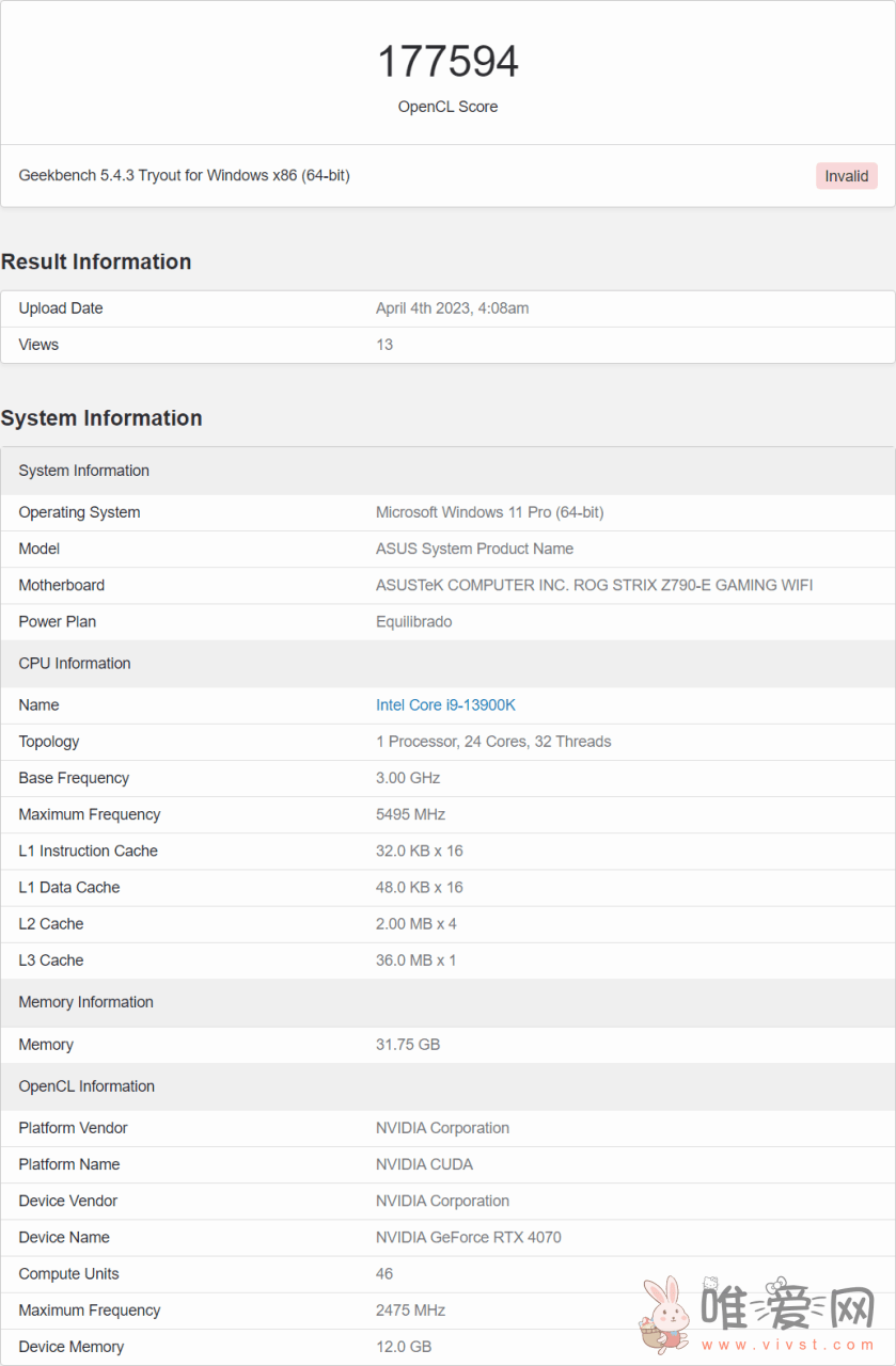 英伟达RTX 4070桌面显卡的首个基准测试曝光？获得177594分！