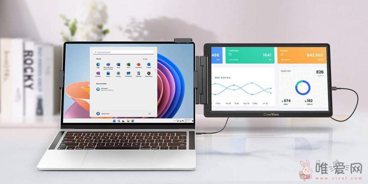 Elecrow在海外发布CrowView便携显示器：自带支架 功耗约为4.8W！