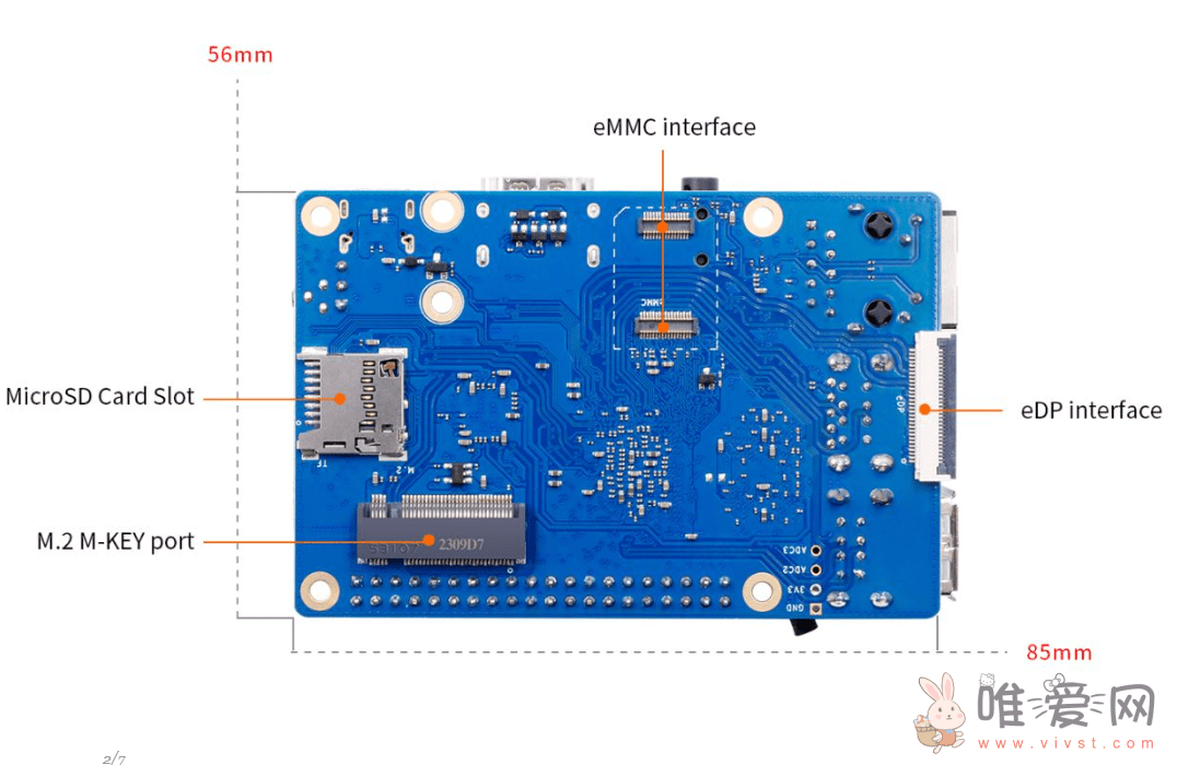 香橙派Orange Pi 3B开发板发布：处理器升级到瑞芯微RK3566！