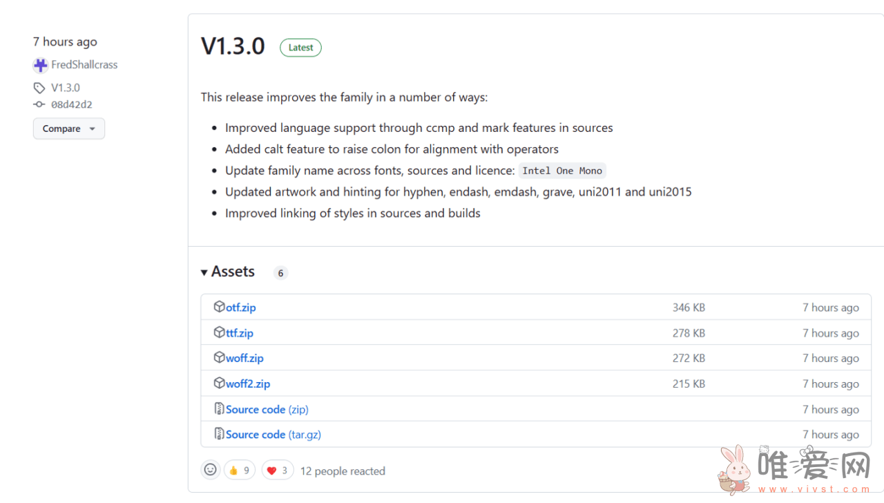 英特尔开源字体One Mono v1.3新版本下载发布：专为开发者打造！